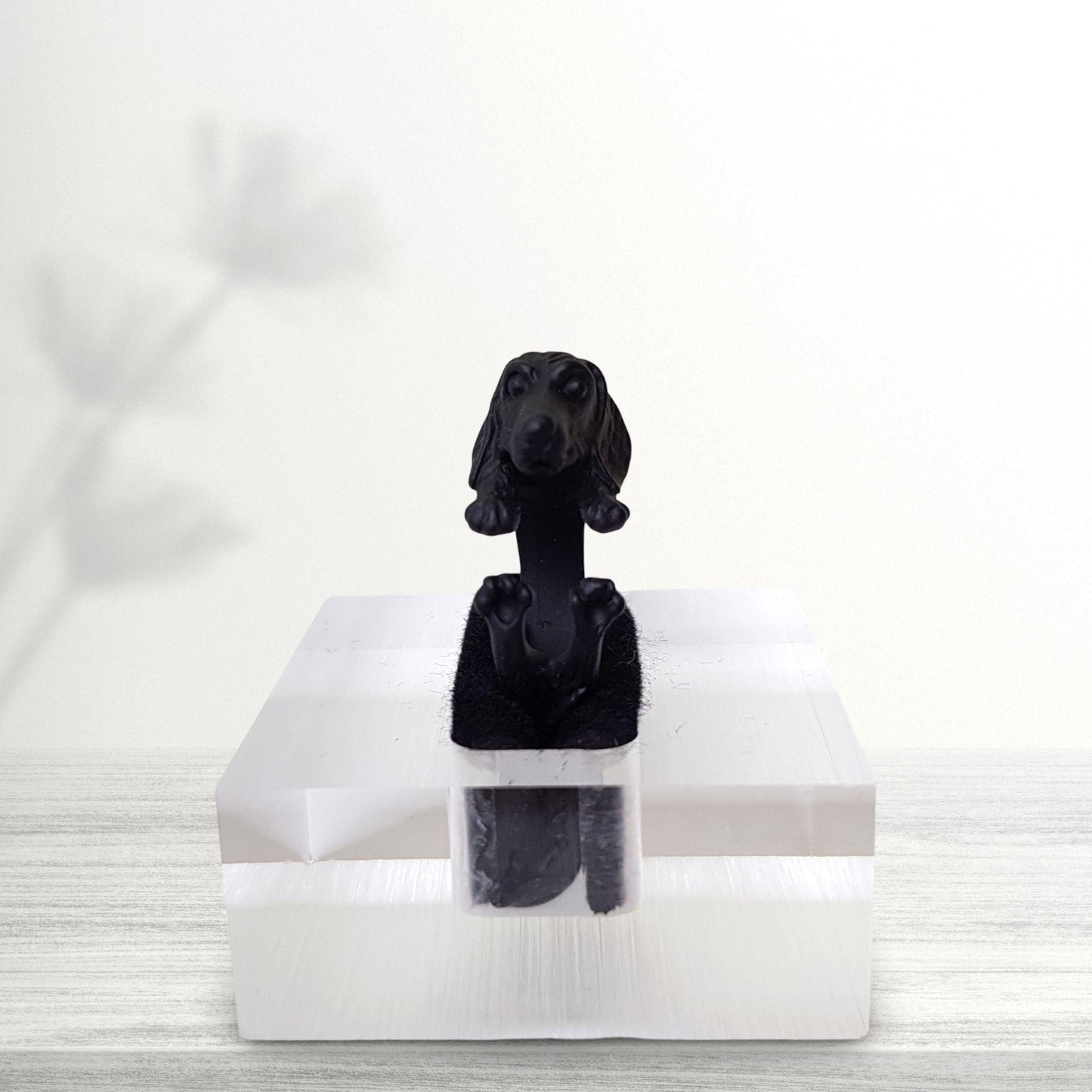 black dachshund wiener dog jewellery ring