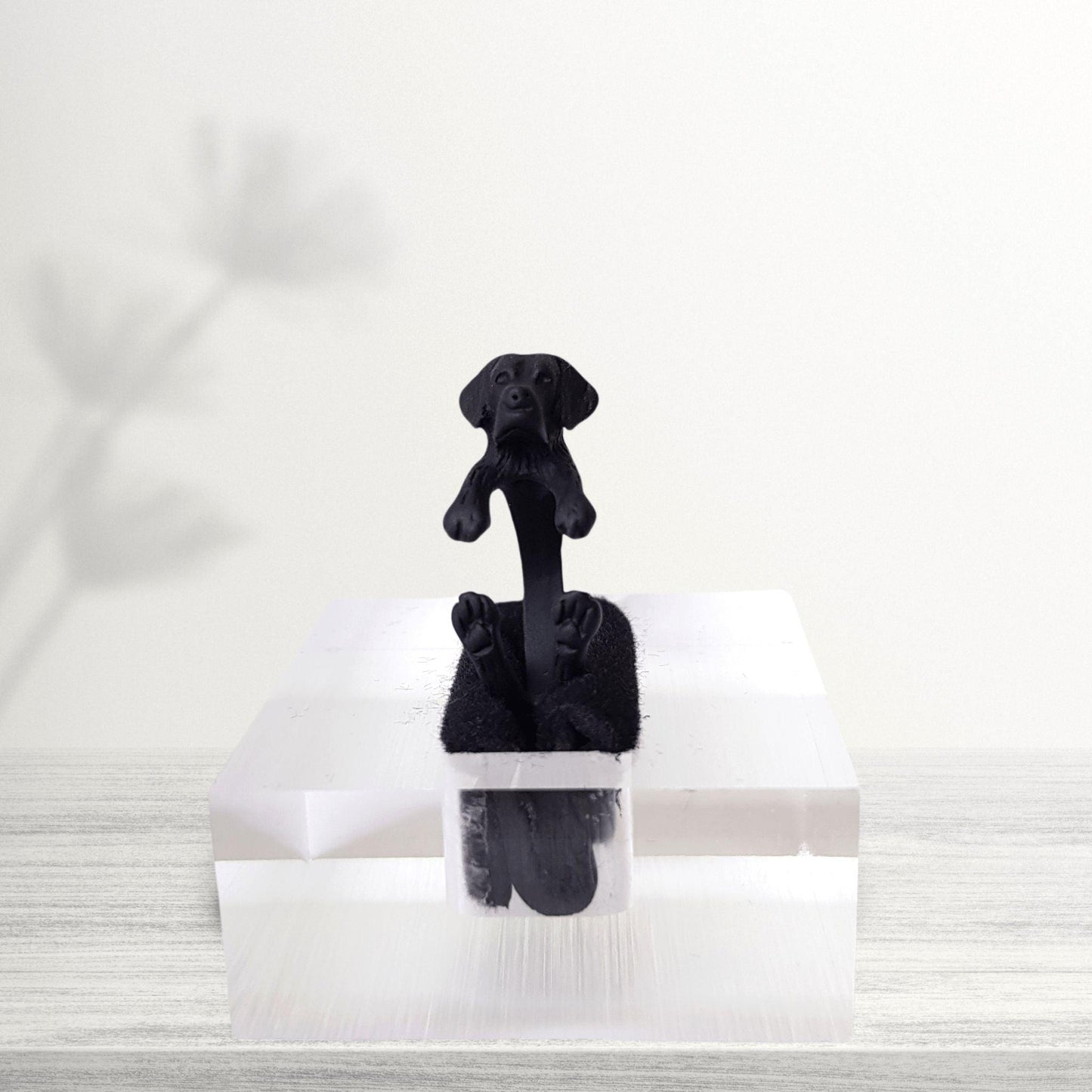 novelty black labrador midi dog ring DoggoZone