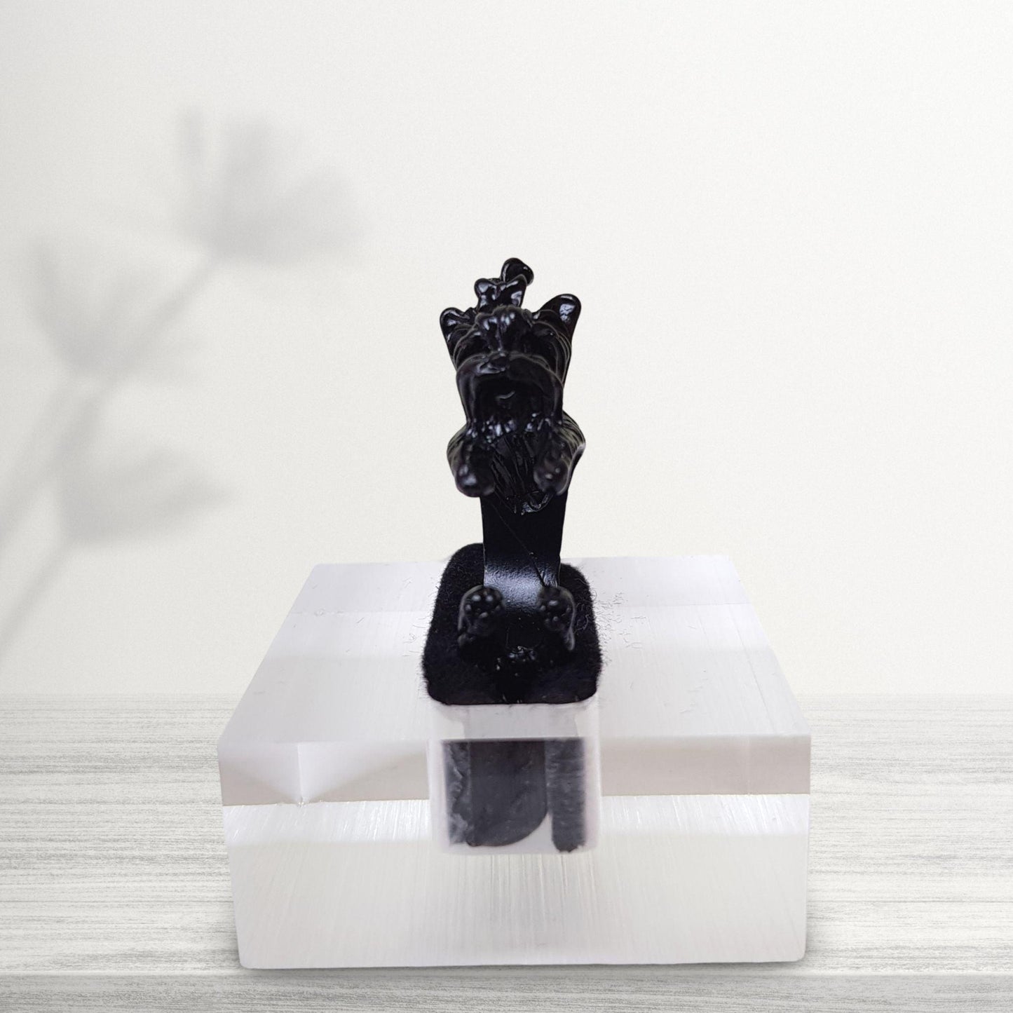 black yorkshire terrier novelty ring jewellery