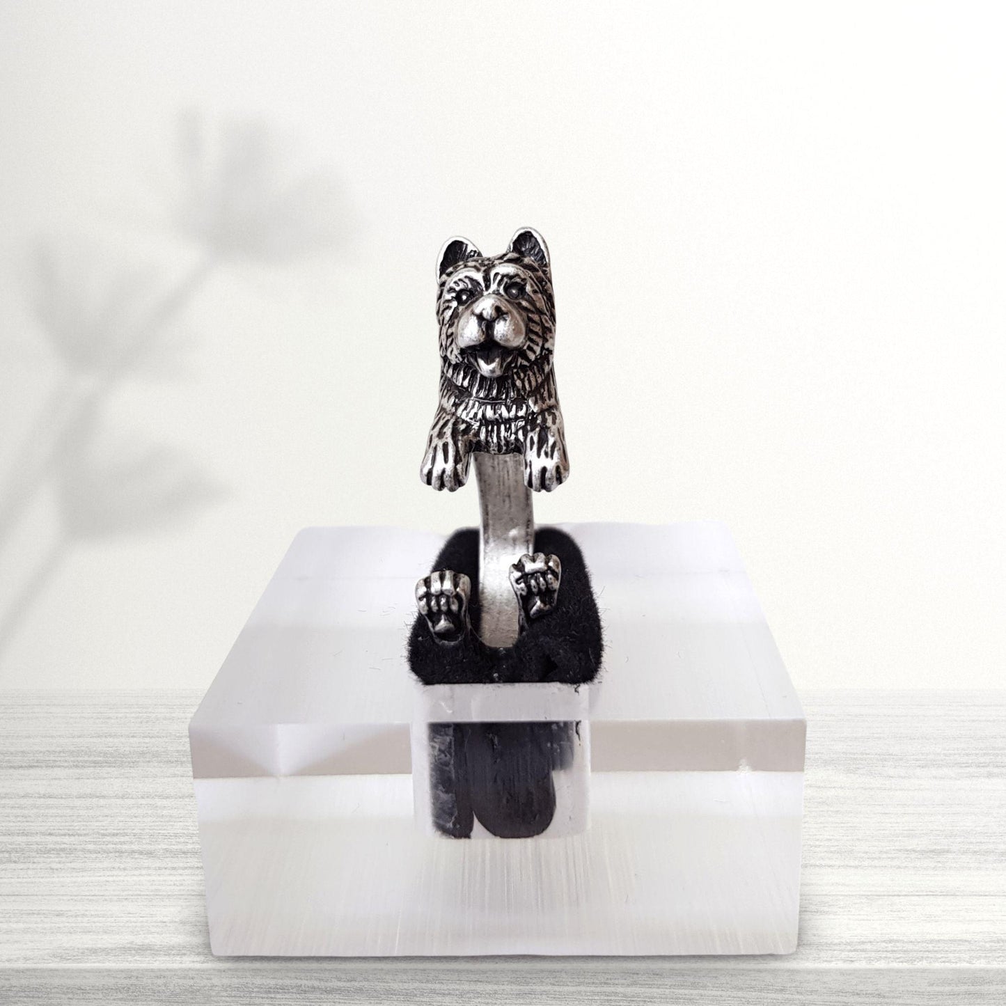 novelty chow chow face ring