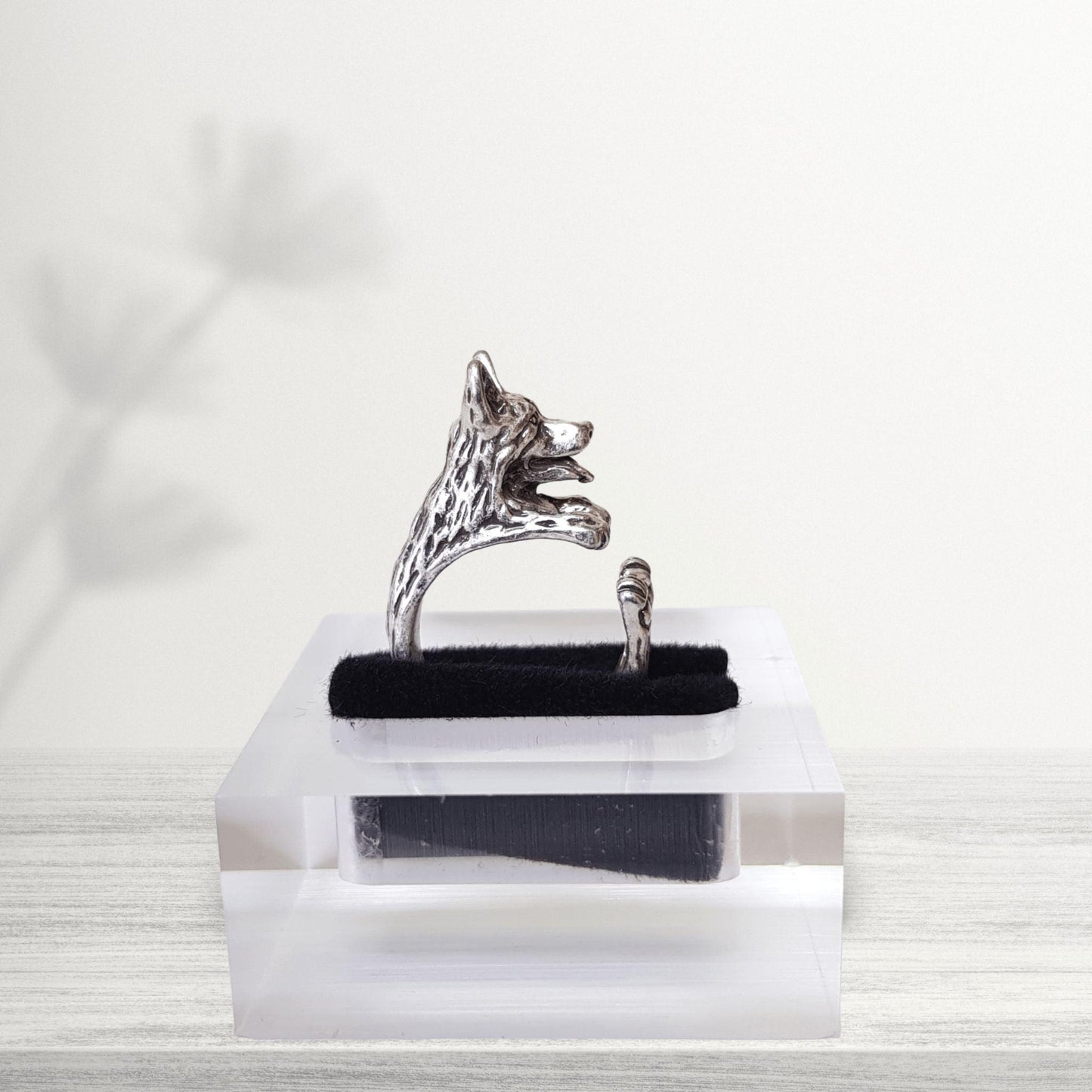 german shepherd midi ring profile view