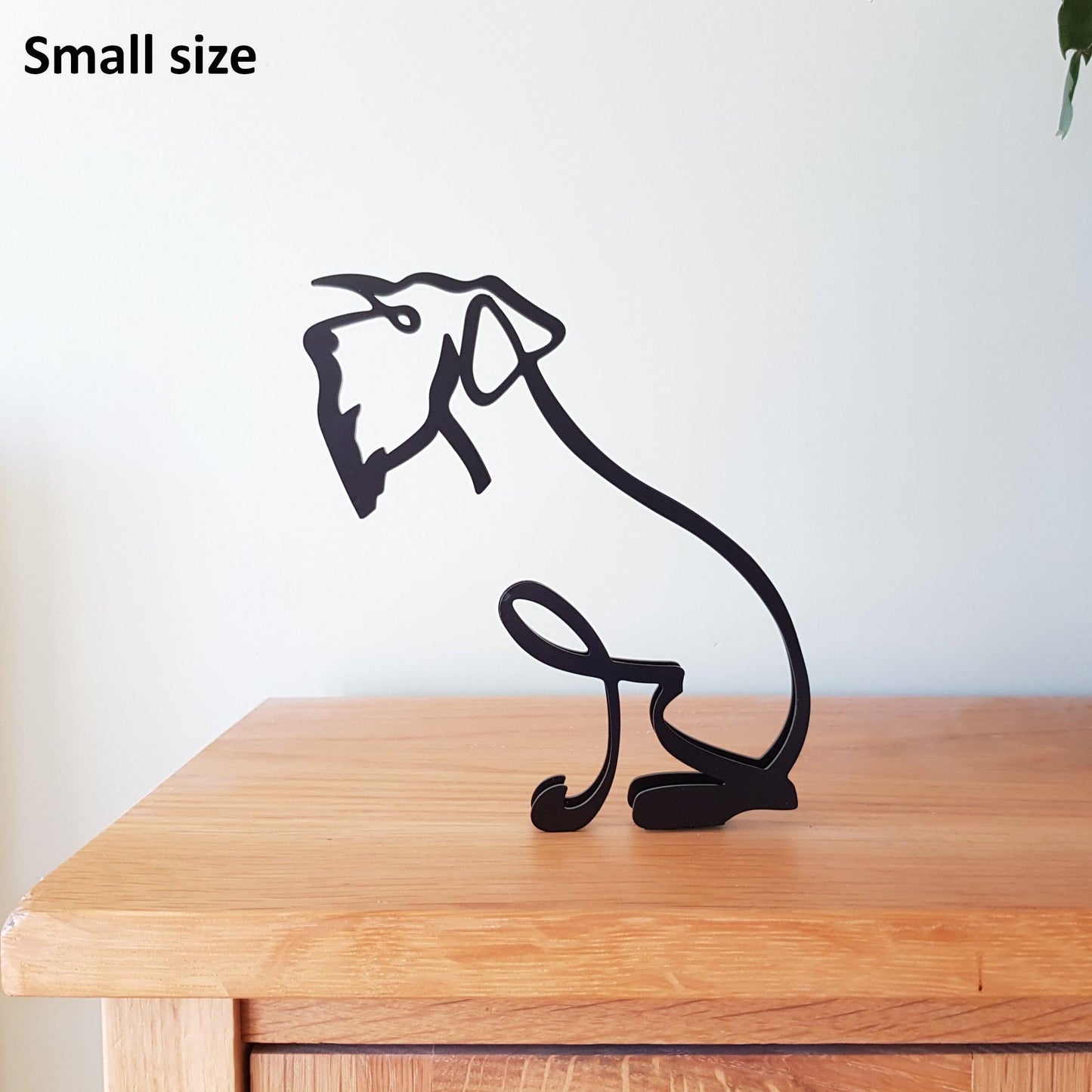 metal schnauzer stylish black sculpture