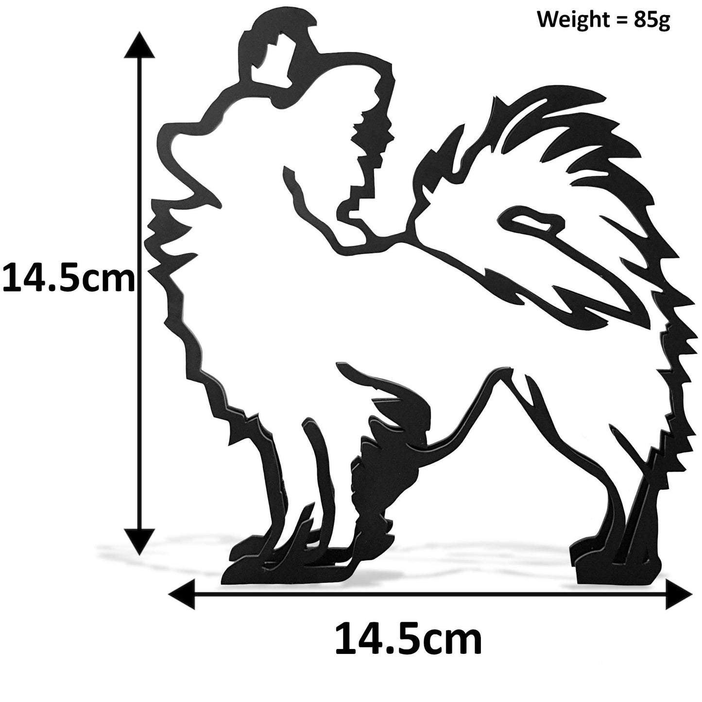 dimensions for papillon toy spaniel artistic ornamental metal statue