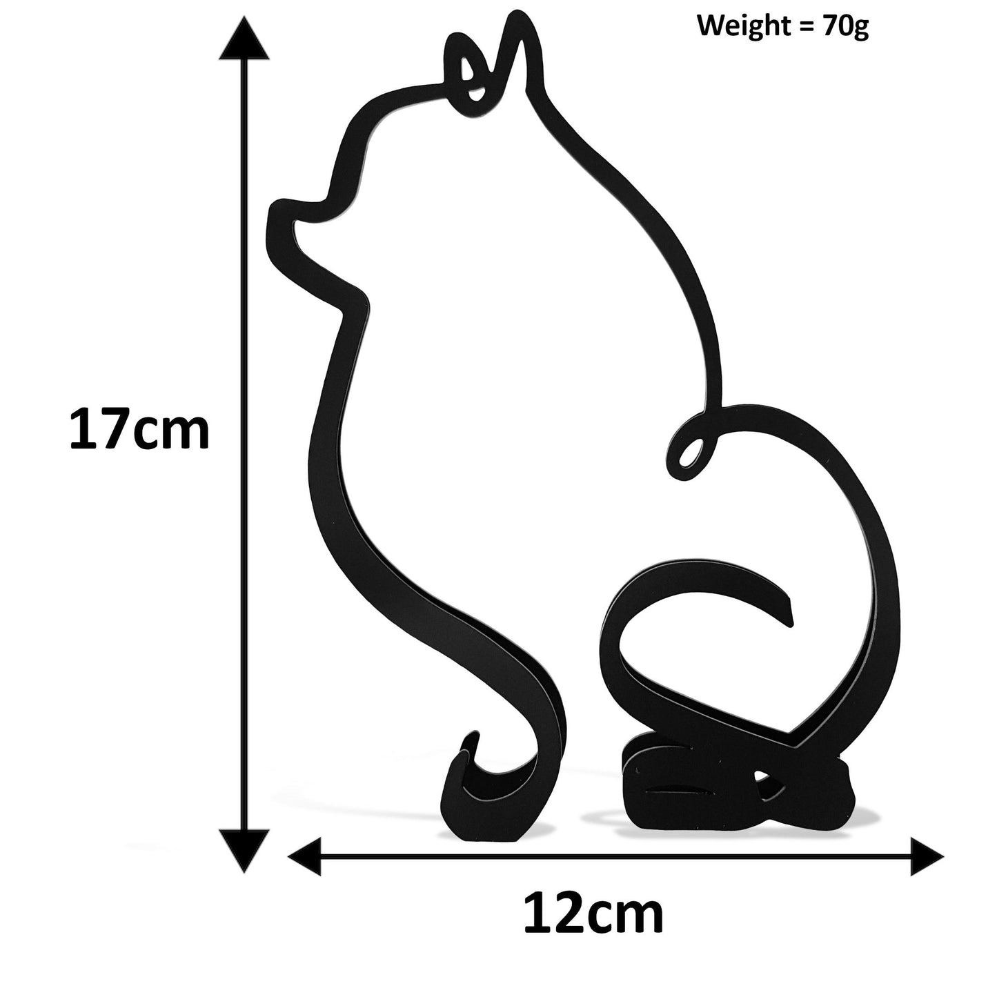 dimensions for pomeranian minimalistic modern dog sculpture