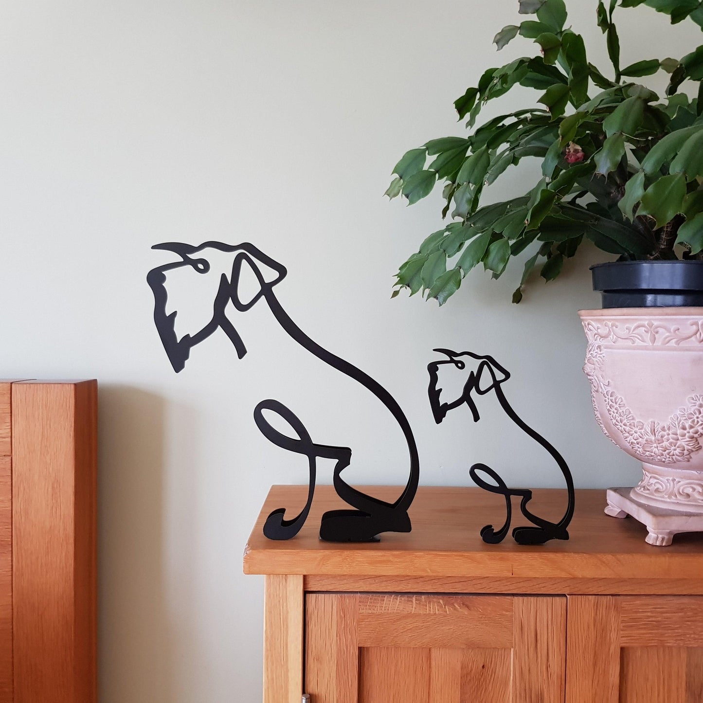 schnauzer minimalistic modern artistic statues
