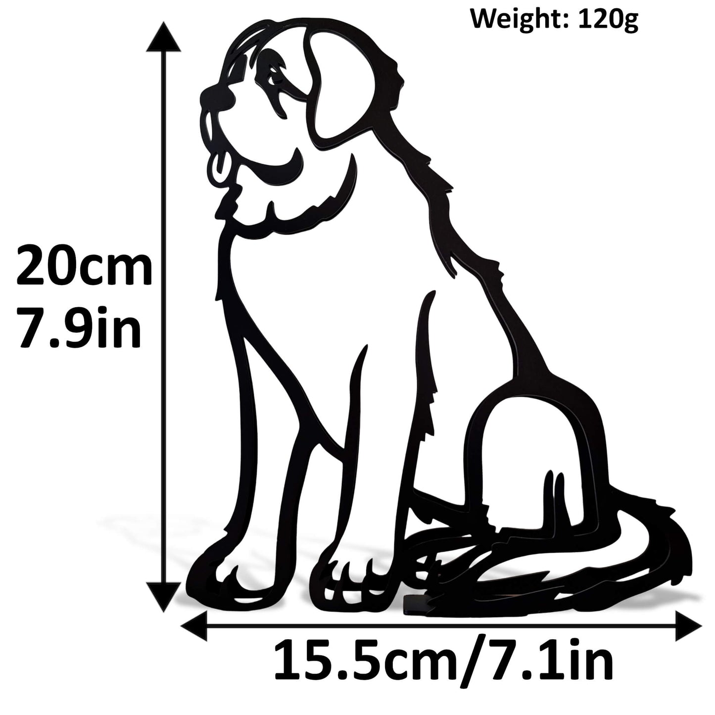 St. Bernard Statue Ornament