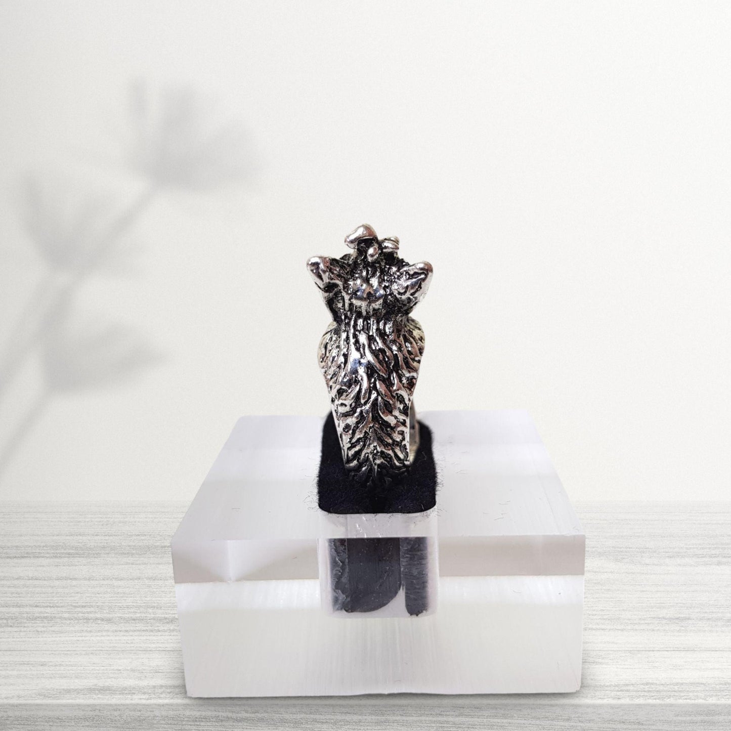 back view yorkshire terrier novelty ring jewellery