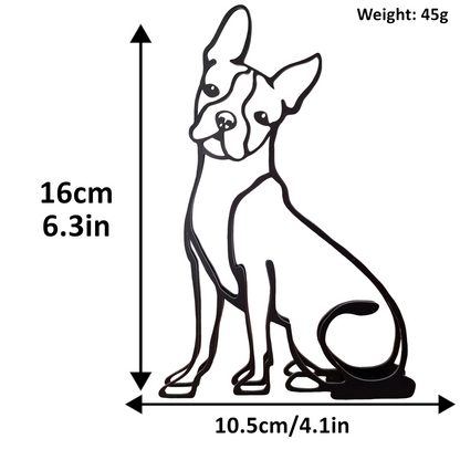 Boston Terrier statue sizing