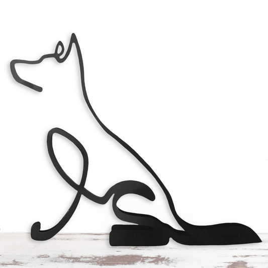 German Shepherd Minimalistic Dog Sculpture Statue - Doggo - Zone