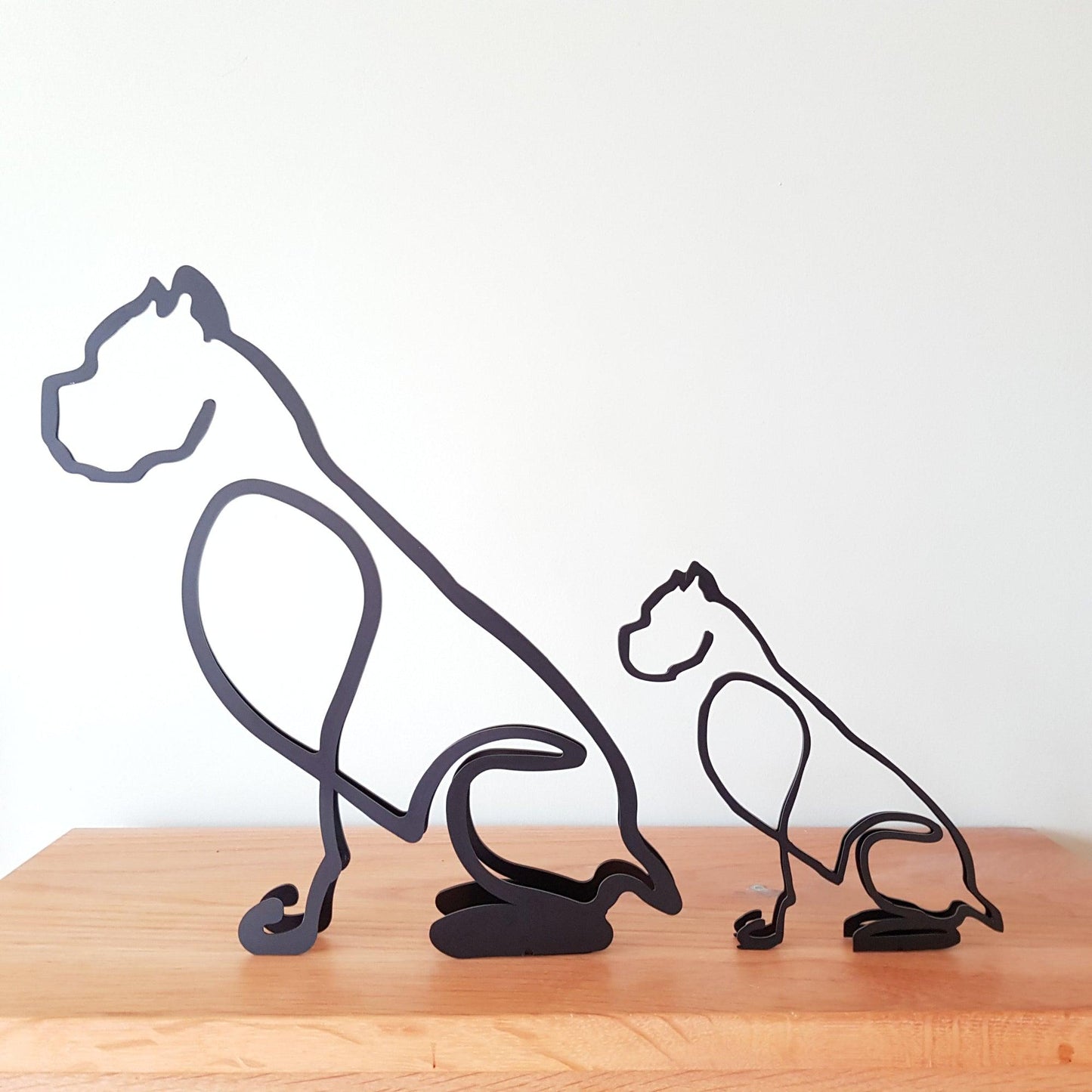 cane corso minimalistic metal ornament gifts