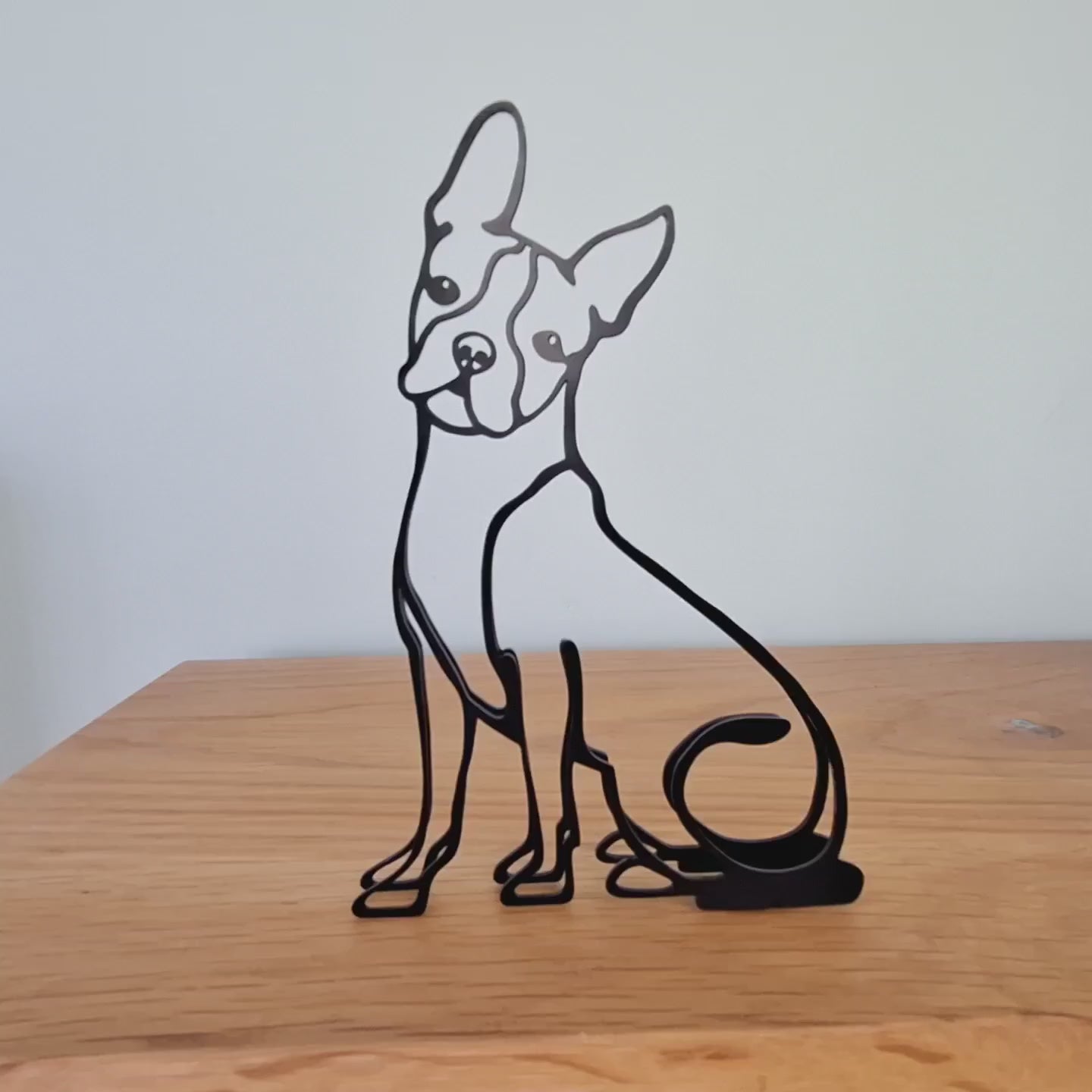 boston terrier cute statue product video