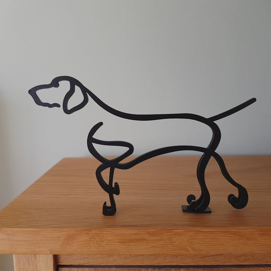 German Pointer Dog Statue Video