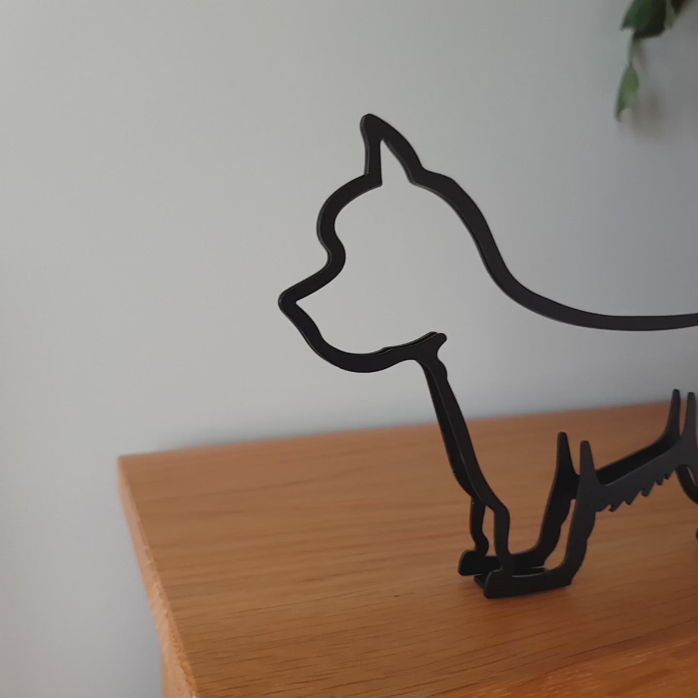 modern west highland terrier statue product video