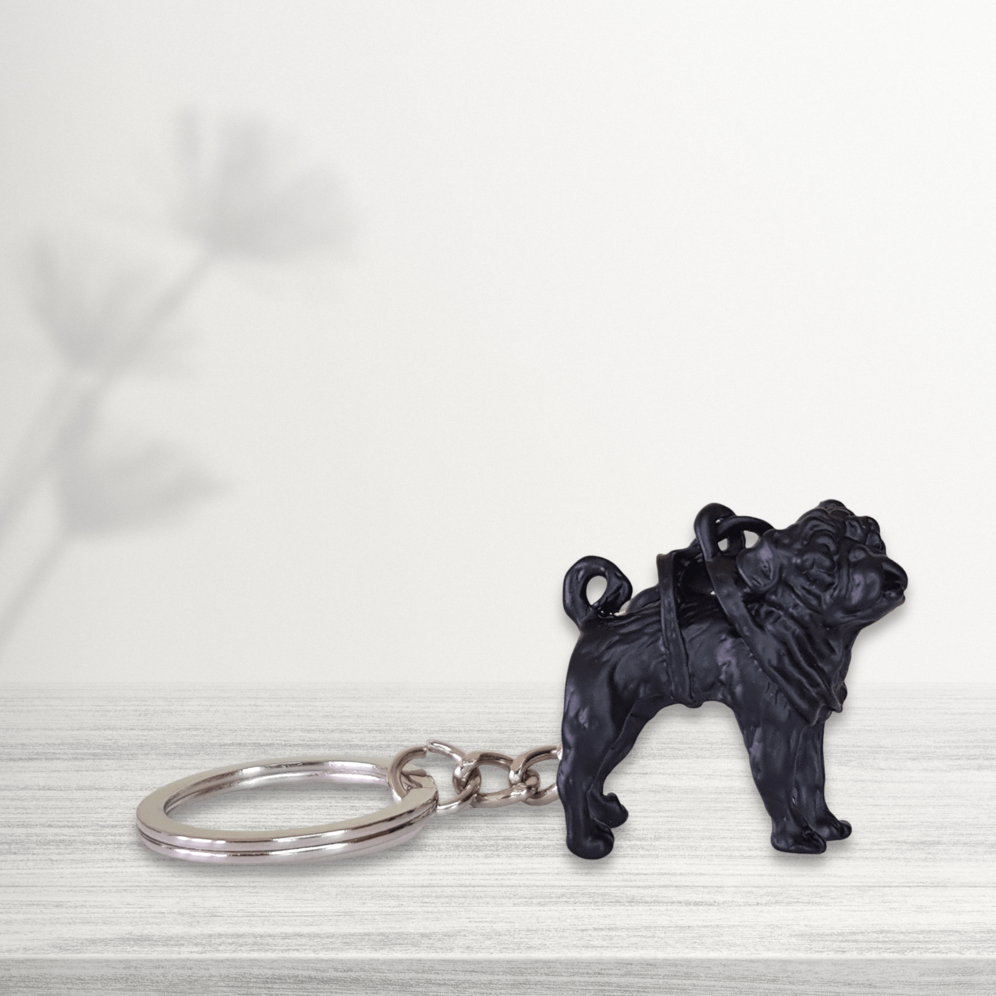 Cute Pug Dog Keychain Keyring - Doggo - Zone