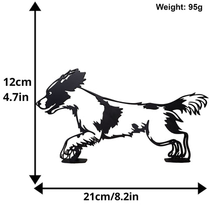 size guide for black metal springer spaniel statue